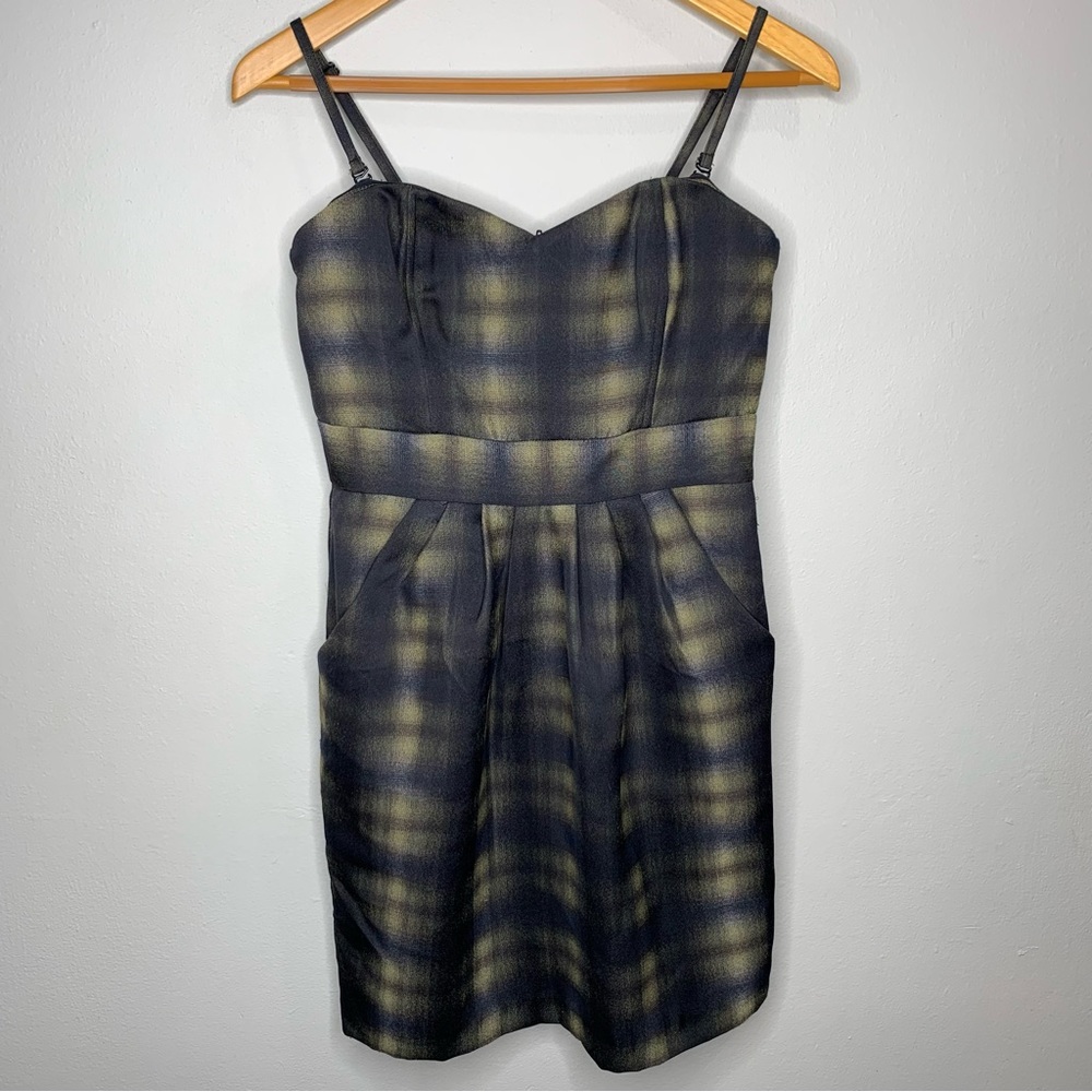 H&M Tartan Vampire Diaries Strapless Plaid Dress